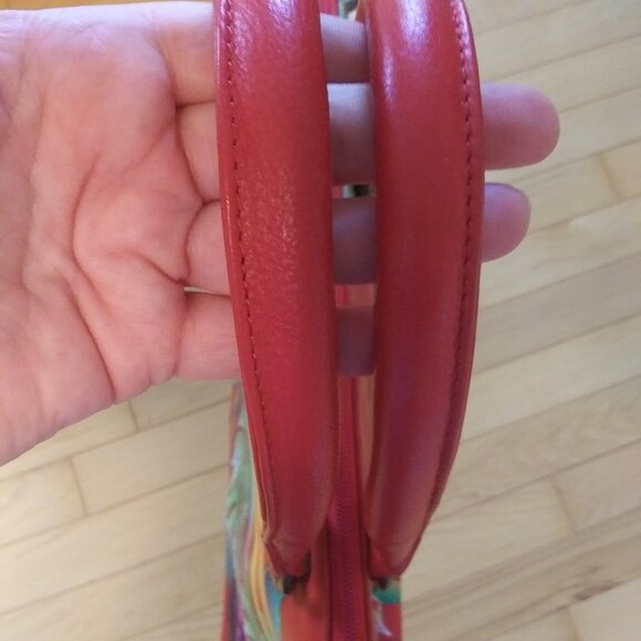 Anuschka ISLAND ESCAPE  Leather bag With Tropical Flowers hand painted - Picture 12 of 16